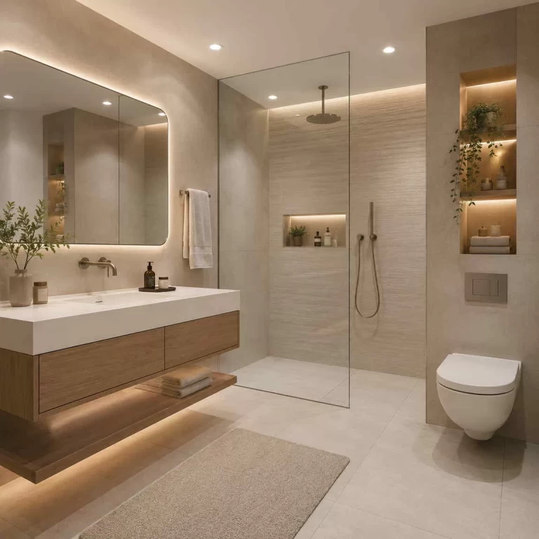 EVA Home Dekorasyon İzmir banyo tadilatı lüks modern banyo yenileme uygulaması